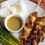 Chicken Saté with Peanut Dipping Sauce