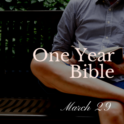 Man sitting with his Bible in his lap on a bench