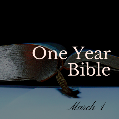 An open Bible with a bookmark lying in the center