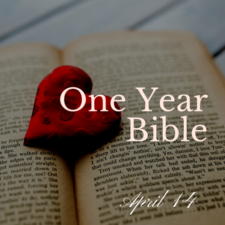 One Year Bible: April 14