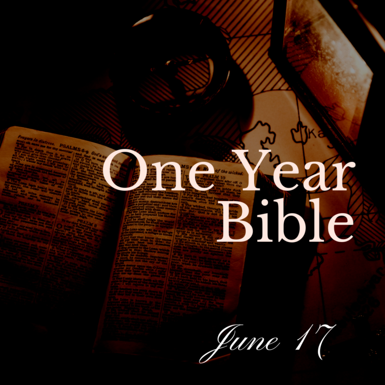One Year Bible: June 17