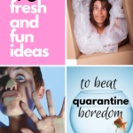 Grid showing two bored women and a goldfish in a bowl